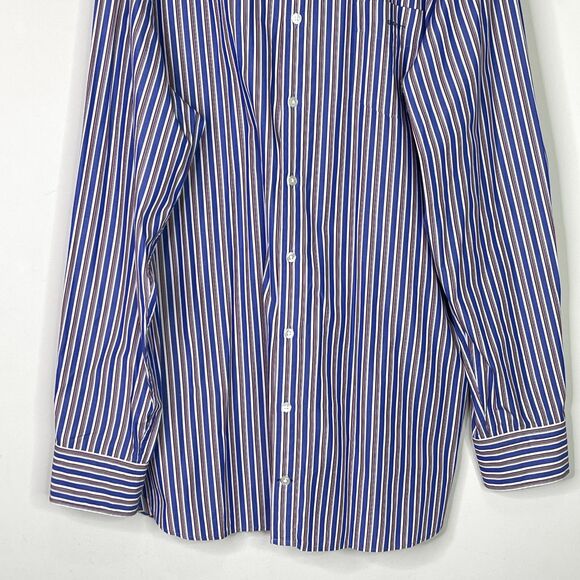 Gant Noble Poplin Casual Fit Striped Button Down Shirt Men's Size 3X - Picture 5 of 10